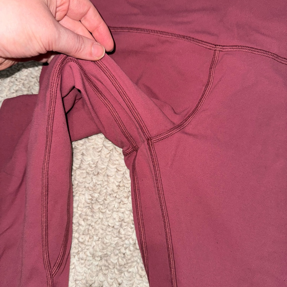 Lululemon Mauve Pink Leggings - Picture 2 of 9